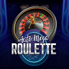 Auto Mega Roulette online game logo by Pragmatic Play on spinjoyy.com