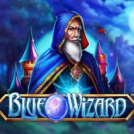 Blue Wizard logo – Slots by Quickspin at Spinjoys Casino