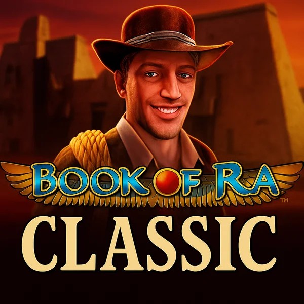 Book of Ra Classic slot visual from Novomatic available on spinjoyy.com