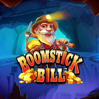 Boomstick Bill slot logo by High Limit Studio at Spinjoys Casino