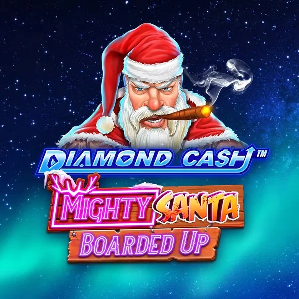 Play Diamond Cash Mighty Santa Boarded Up slot by Greentube on spinjoyy.com