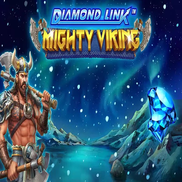 Diamond Link Mighty Viking logo – Slots by Greentube at Spinjoys Casino