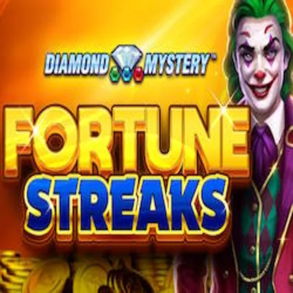 Diamond Mystery Fortune Streaks slot logo by Greentube at Spinjoys Casino