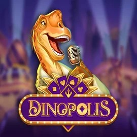 Dinopolis online game logo by Push Gaming on spinjoyy.com