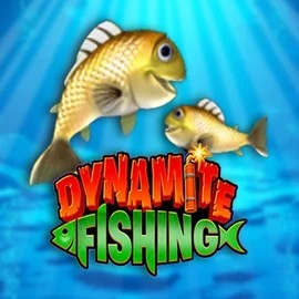 Dynamite Fishing slot logo by Inspired Gaming at Spinjoys Casino