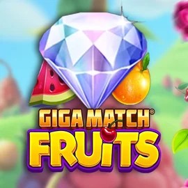 Giga Match Fruits slot logo by RubyPlay at Spinjoys Casino