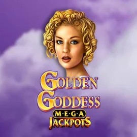 Golden Goddess Megajackpots slot visual from IGT available on spinjoyy.com