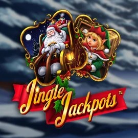 Jingle Jackpots logo by Dragon Gaming Spinjoys Casino