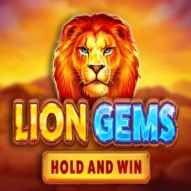 Lion Gems Hold and Win by Playson, showcased at spinjoyy.com – game logo