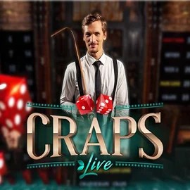 Live Craps slot visual from Evolution available on spinjoyy.com
