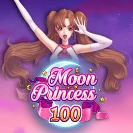 Slots logo of Moon Princess 100 from Play'n GO at Spinjoys Casino