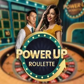 PowerUP Roulette logo – Live Casino by Pragmatic Play at Spinjoys Casino