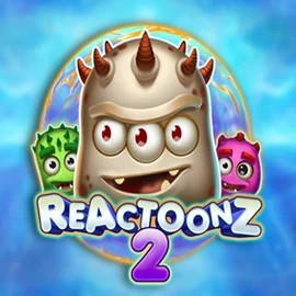 Reactoonz 2 game by Play'n GO – logo hosted on Spinjoys Casino