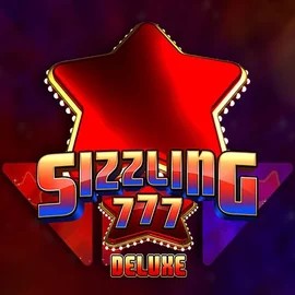 Sizzling 777 Deluxe slot logo by Wazdan at Spinjoys Casino