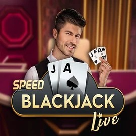 Speed Blackjack logo – Live Casino by Pragmatic Play at Spinjoys Casino