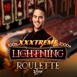 XXXtreme Lightning Roulette online game logo by Evolution on spinjoyy.com